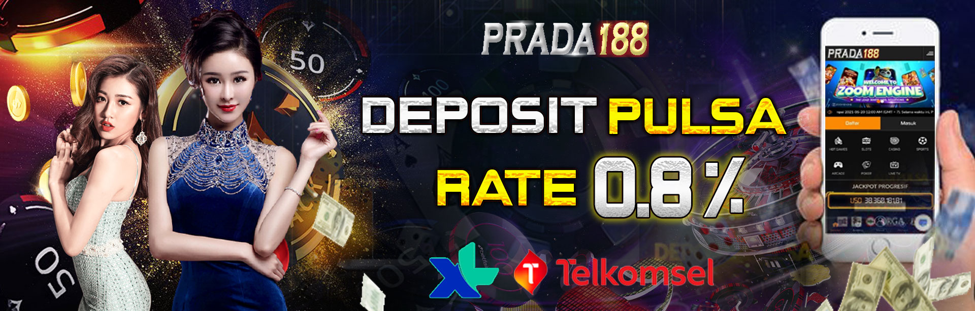 DEPOSIT PULSA RATE 0.8%